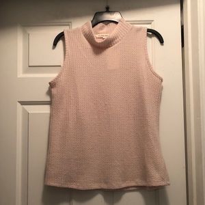 Size small beige nude light pink sleeveless sweater top